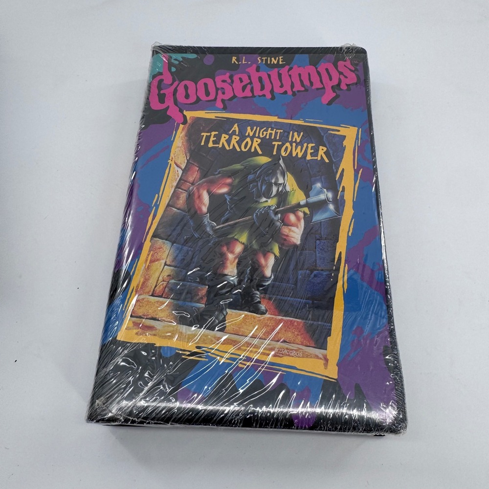 Goosebumps A Night in‎ Terror Tower VHS RL Stine Fox Kids 4463 Sealed